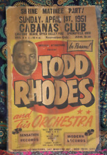 Todd rhodes orchestra for sale  Lincoln Park