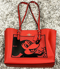 Bolso de Mano Coach Disney Mickey Mouse X Keith Haring Highline Auténtico Nuevo Sin Etiquetas, usado segunda mano  Embacar hacia Argentina