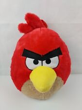 Mochila de felpa suave roja de 15" Angry Birds auténtica marca roja en excelente condición, usado segunda mano  Embacar hacia Argentina
