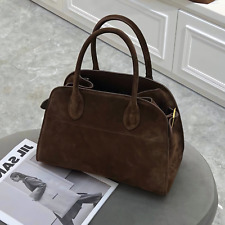 Bolsa tote de camurça luxuosa, bolsa de mão minimalista feminina, bolsa de camurça alça superior comprar usado  Enviando para Brazil