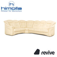 Używany, Himolla Leather Corner Sofa Cream Manual Function Sofa Couch na sprzedaż  Wysyłka do Poland
