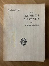 Georges bataille. haine d'occasion  Montluçon