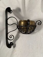 Antique fancy Victorian OIL Lamp Wall Bracket Sconce w Font Cup for Tiny Miller for sale  Shipping to South Africa