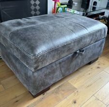 Leather ottoman storage for sale  LONDON