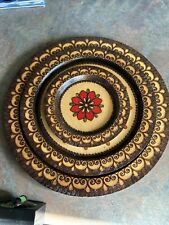 gorgeous carved plate wood for sale  Smithtown