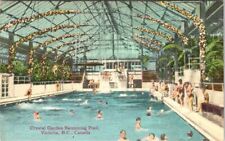 Cartão postal Crystal Garden Swimming Pool, Victoria, British Columbia, Canadá comprar usado  Enviando para Brazil