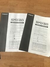 Roland spd manual for sale  WEMBLEY