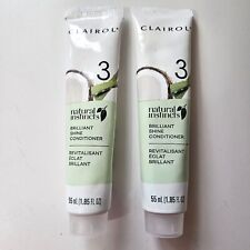 NEW Clairol Natural Instincts Brilliant Shine Conditioner #3 Lot 2 - 1.85 FL OZ for sale  Shipping to South Africa