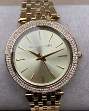 Michael Kors MK3191 Milanaise Quarz Designer Armbanduhr Kristalle vergoldet -686 comprar usado  Enviando para Brazil