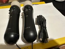 Used, Sony PlayStation Move Controller x2- Black (CECH-ZCM1E) - V1 Motion VR PS3/PS4 for sale  Shipping to South Africa