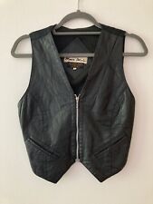 Vintage black leather for sale  LONDON