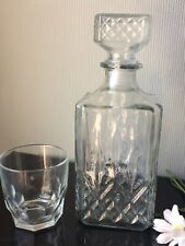 Clear glass decanter for sale  LONDON