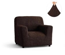 Usado, Funda de sillón Mamma Mia muebles elástica marrón chocolate oscuro segunda mano  Embacar hacia Argentina