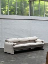 Cassina Maralunga 3 Seater Sofa Couch Vico Magistretti Fabric Italy 70s Design comprar usado  Enviando para Brazil