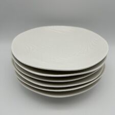 Conjunto de 6 píeres 1 onda tropical pratos de salada de porcelana tigelas brancas 8"" comprar usado  Enviando para Brazil