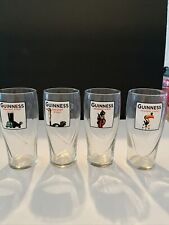 Used, Guinness Glasses Set of 4 Gilroy Design Draught Stout Ostrich /Toucan/Turtle for sale  Shipping to South Africa