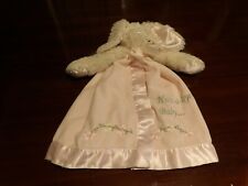 Lindo cobertor de bebê rosa 16" Bearington bebê coelho branco HUSH A BYE (50) comprar usado  Enviando para Brazil