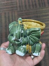 Elephant planter green for sale  Shipping to Ireland