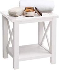 Used, Shower Bench Waterproof Bathroom Stool With Storage Shelf Corner Shower Stool for sale  Shipping to South Africa