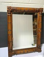 VTG SOLID WOOD DETAILED FRAMED Trutype Americana  Dresser Wall Mirror 18" X 24" for sale  Shipping to South Africa