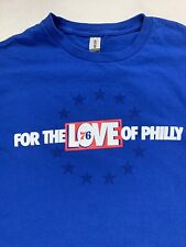Camiseta Philadelphia 76ers Adulto XL Azul Mangas Cortas Filadelfia Love Para Hombre  segunda mano  Embacar hacia Argentina