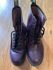 DOC MARTENS 11 Mens Boots Purple High 8 Holes for sale  Shipping to South Africa