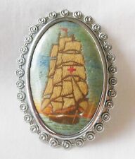 Ancienne broche broderie d'occasion  France