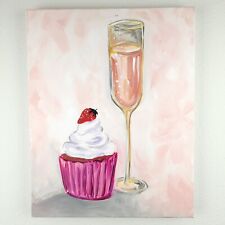 Cupcake champagne painting for sale  Houston