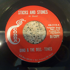 DINO & THE DELL TONES Sticks And Stones / The Living End 45 Cobra 1112 TX GARAGEM, usado comprar usado  Enviando para Brazil