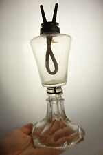 Antique Boston Sandwhich Glass Whale Oil Fluid Lamp Double Burner (Cool Repair), used for sale  Shipping to South Africa