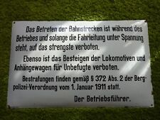 Reichsbahn emailschild bergbau gebraucht kaufen  Lübben-Umland II