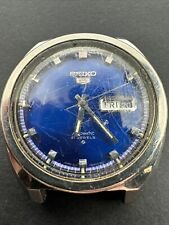 Seiko 5 relógio masculino automático mostrador azul 39,1 mm vintage década de 1970 6119-8273 comprar usado  Enviando para Brazil
