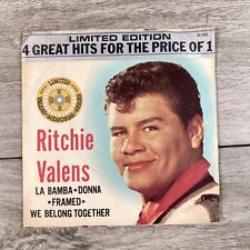 45 RPM 7" Ritchie Valens " 1959 Del-Fi D-101 "La Bamba" "Donna" "Framed" EP comprar usado  Enviando para Brazil