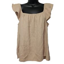 beige cropped top large for sale  New Lexington