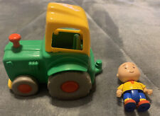 Figura de acción Caillou Green tractor granja juguete figura vehículo de agricultor raro segunda mano  Embacar hacia Mexico
