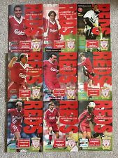 Liverpool 1995 programmes for sale  DINAS POWYS