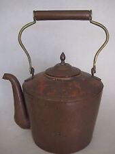 Tetera de té de cobre grande hecha a mano de colección, 11 1/2"" H X 9 1/2"" L (Rara) segunda mano  Embacar hacia Argentina