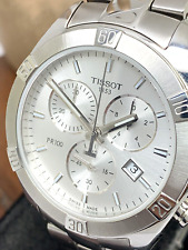 Relógio feminino Tissot PR 100 cronógrafo suíço quartzo mostrador prata T1019171103100 comprar usado  Enviando para Brazil