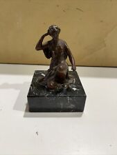 Statuetta donna metallo usato  Firenze