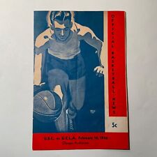 Programa de basquete UCLA vs. USC de 1936!  Auditório Olímpico 14/02/1936 Muito Bom-Muito Bom+ comprar usado  Enviando para Brazil