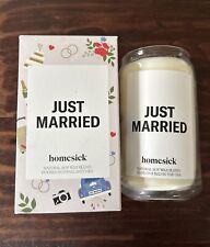 Nueva vela perfumada Homesick “Just Married”; 13,75 oz Ocean Air, Neroli, ámbar segunda mano  Embacar hacia Argentina