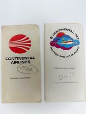 Continental airlines ephemera for sale  Centreville