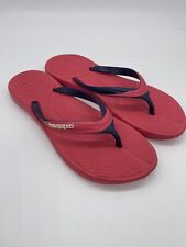 Sandálias tanga Havaianas feminina tamanho 9-9.5 rosa azul chinelos UE 39-40, usado comprar usado  Enviando para Brazil