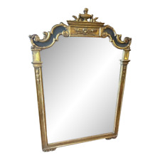 Espejo grande francés tallado de madera dorada estilo Luis XVI segunda mano  Embacar hacia Argentina