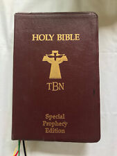 Bíblia Sagrada NKJV TBN Edição Especial Profecia (1985) Imitação de Couro Borgonha comprar usado  Enviando para Brazil