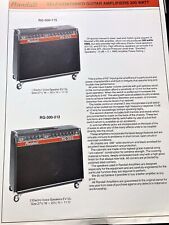 Amplificadores de guitarra Randall promoción de fábrica 1979 RG-300-115, RG-300-212, RG-300-PH, R-610S segunda mano  Embacar hacia Argentina