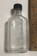 Botella de vidrio transparente vintage para medicina boticaria graduada 3i en relieve Duraglas. segunda mano  Embacar hacia Argentina