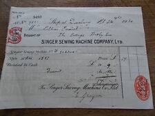 1920 receipt singer for sale  HULL