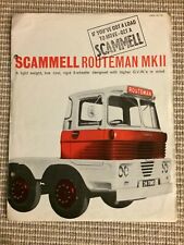 Scammell Routeman MK II Lorry Brochure. Leaflet No 105. Looks Like 1960s. , used for sale  GRANTHAM