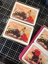 Vintage Fourie Playing Cards Two Decks Bull Fight in matching Case for sale  Shipping to South Africa